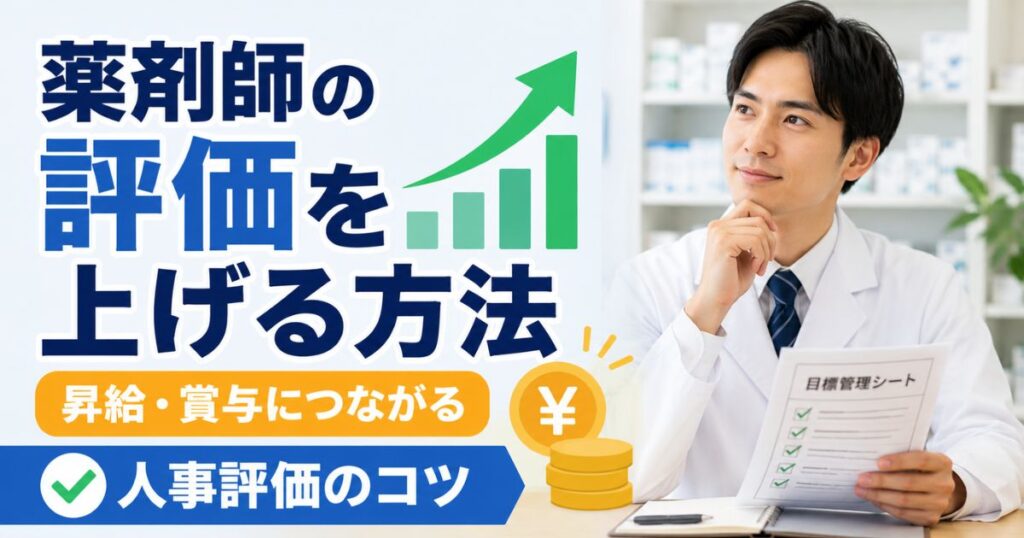 薬剤師の評価を上げる方法|昇給・賞与につながる人事評価のコツ