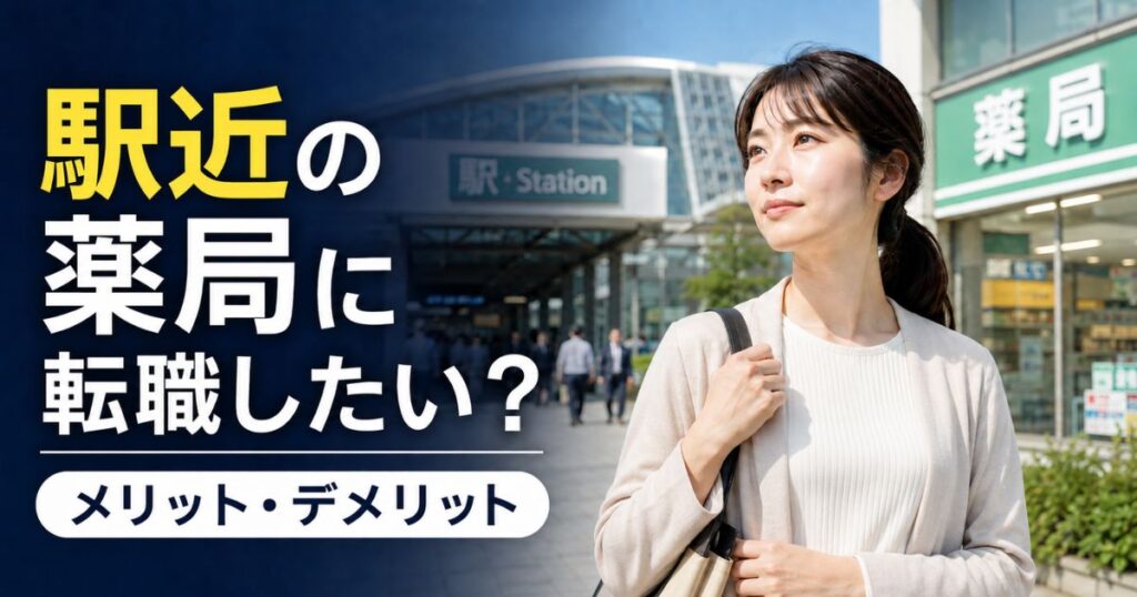 駅近の薬局に転職したい薬剤師へ｜求人選びの注意点