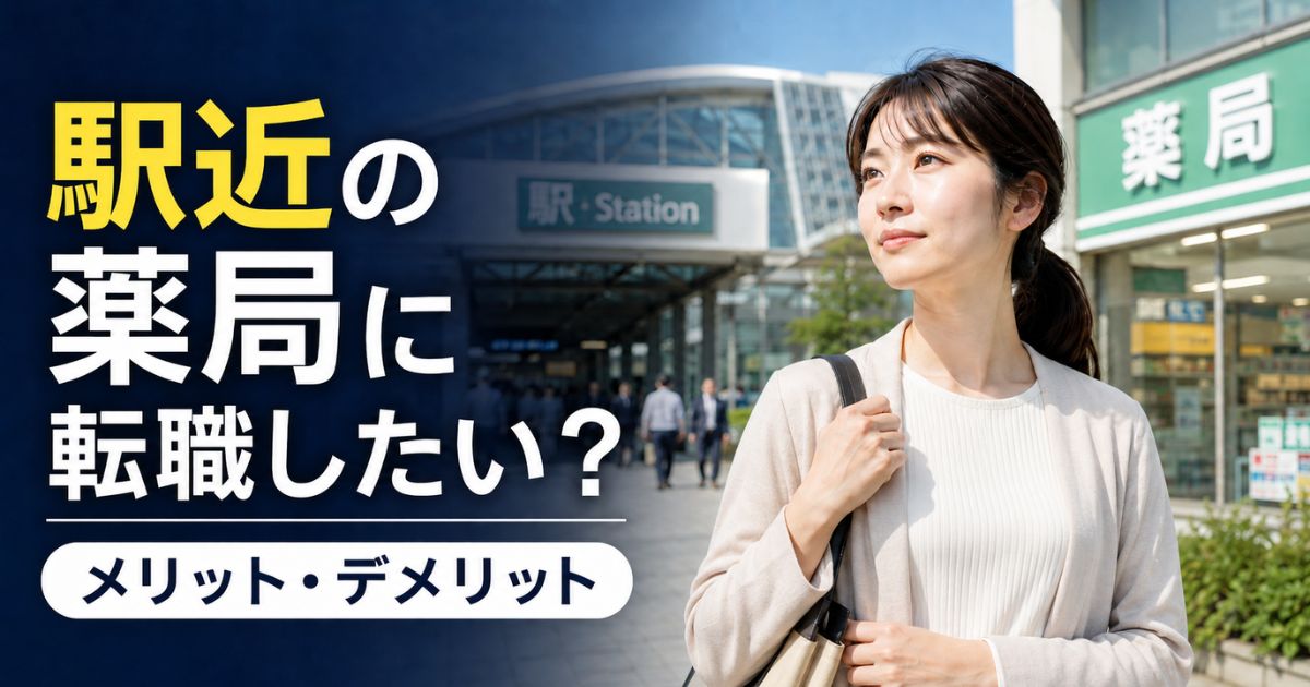 駅近の薬局に転職したい薬剤師へ|求人選びの注意点