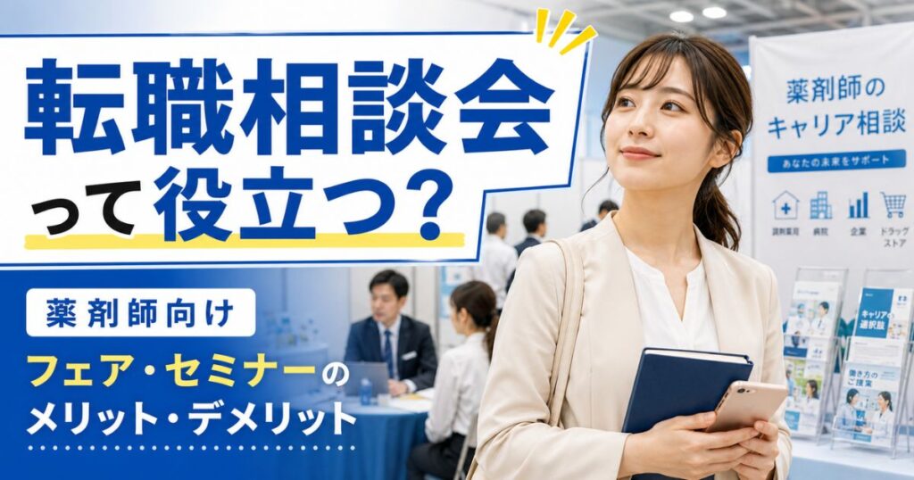 薬剤師の転職相談会は役立つ?フェア・セミナーのメリットとデメリット
