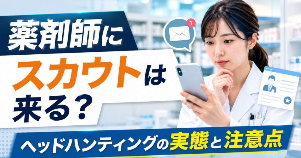 薬剤師にスカウトは来る?転職ヘッドハンティングの実態と注意点