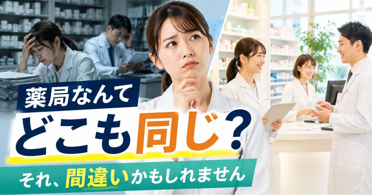 薬局なんてどこも同じは間違い?薬剤師転職で後悔しない7つの違い