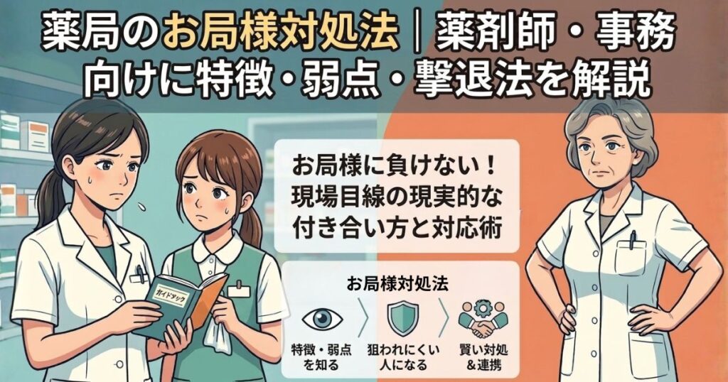 薬局のお局様対処法｜薬剤師・事務向けに特徴・弱点・撃退法を解説