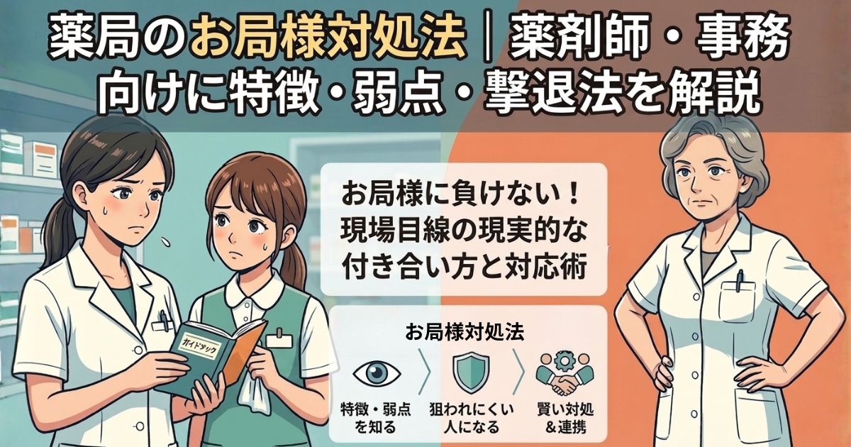 薬局のお局様対処法｜薬剤師・事務向けに特徴・弱点・撃退法を解説