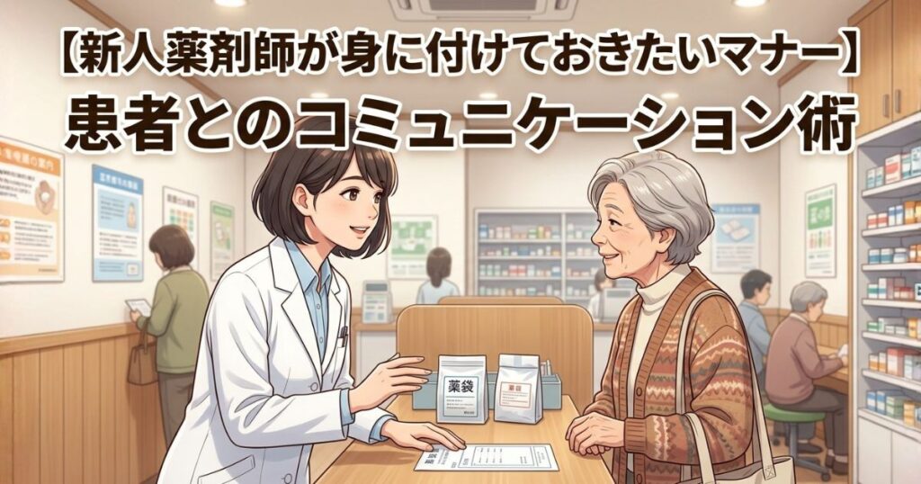 【新人薬剤師が身に付けておきたいマナー】患者・医療関係者とのコミュニケーション術